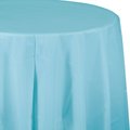 Touch Of Color Pastel Blue Round Plastic Tablecloth, 82", 12PK 703882